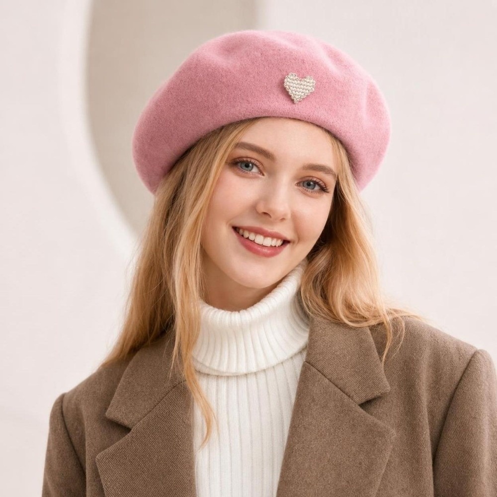 Beret French Wool - Moda Sıcak Kışlık Yün Bere Şapka