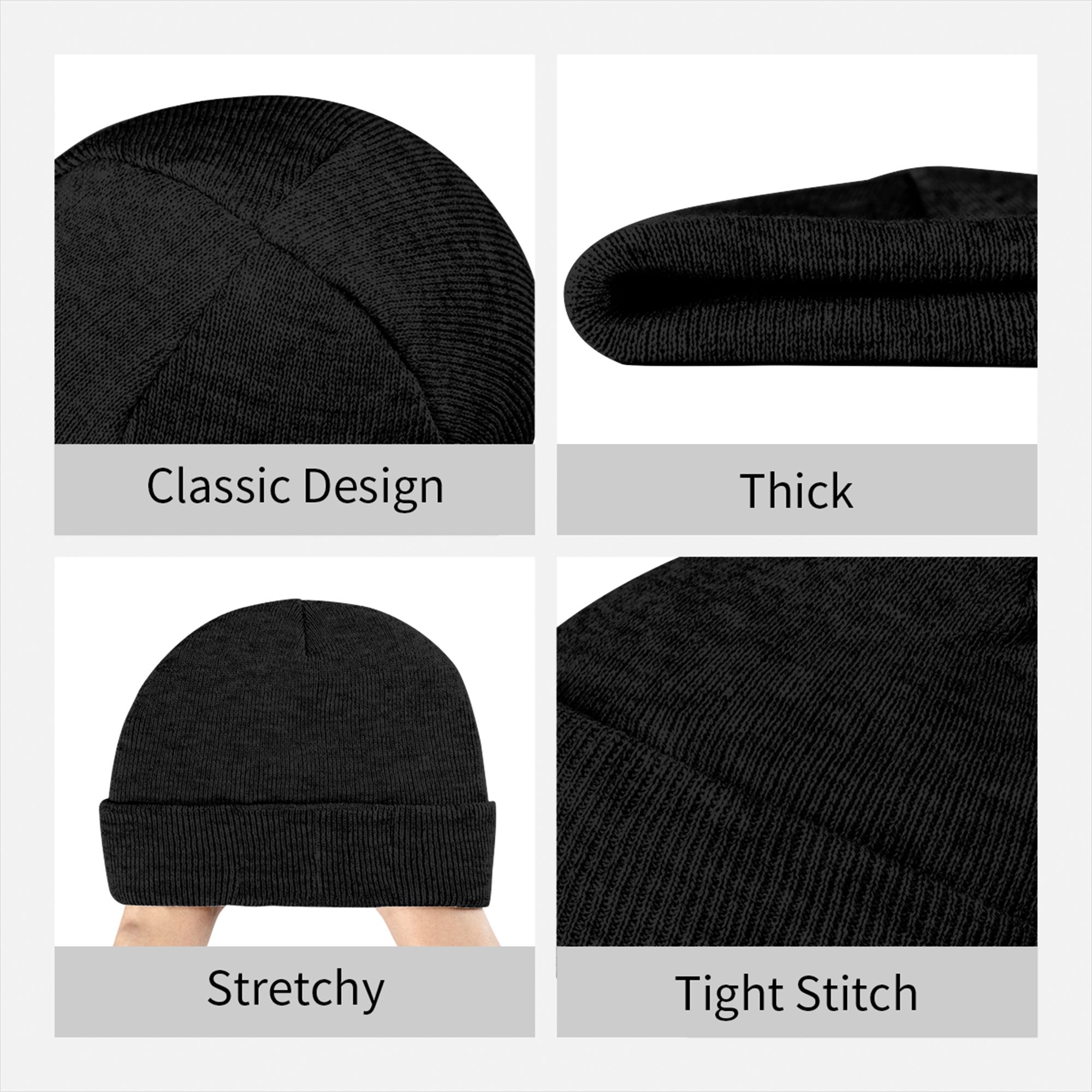 Erkek Kadın Nervürlü Örgü Manş - Beanie Cuffed Knit incelemesi ve fiyatı