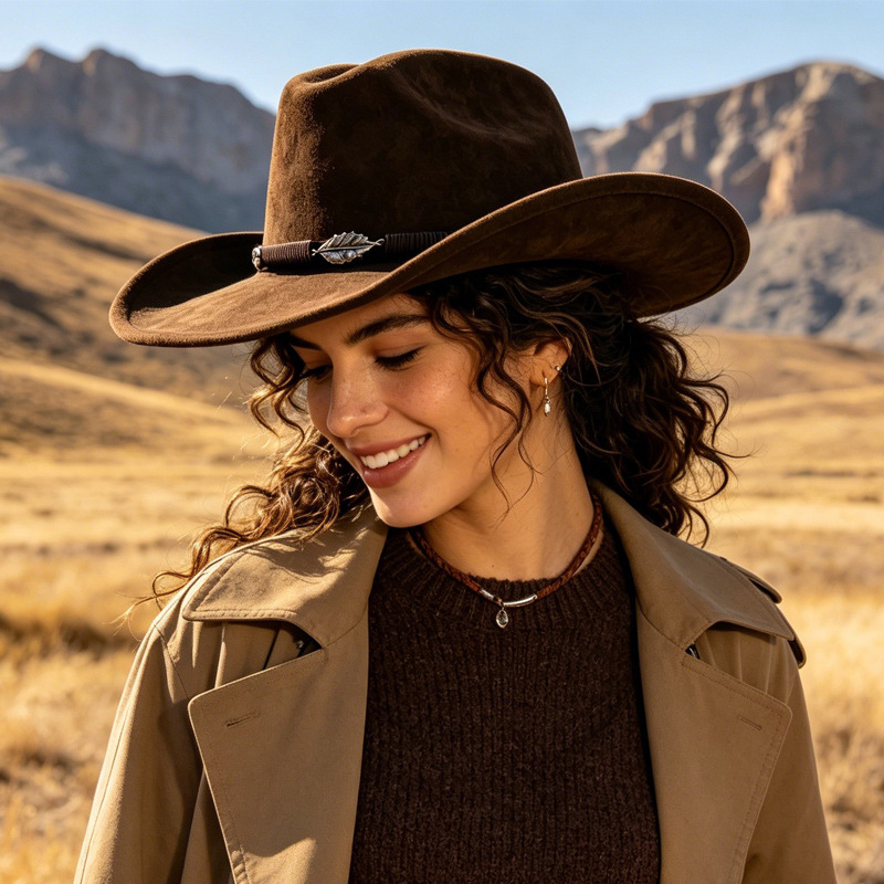 Kadın ve Erkekler İçin Batı Ko - Fedora Hat Wool incelemesi ve fiyatı