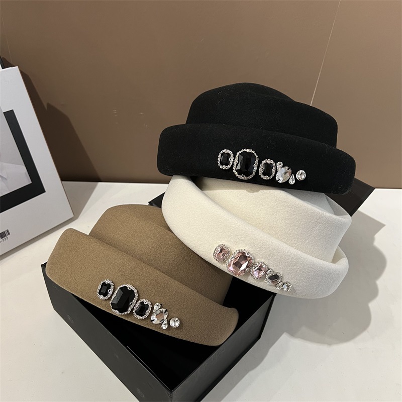Yüksek Kaliteli Rhinestone Yün - Fedora Hat Wool incelemesi ve fiyatı
