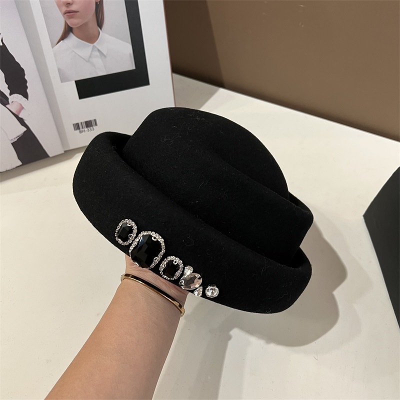 Yüksek Kaliteli Rhinestone Yün - Fedora Hat Wool incelemesi ve fiyatı