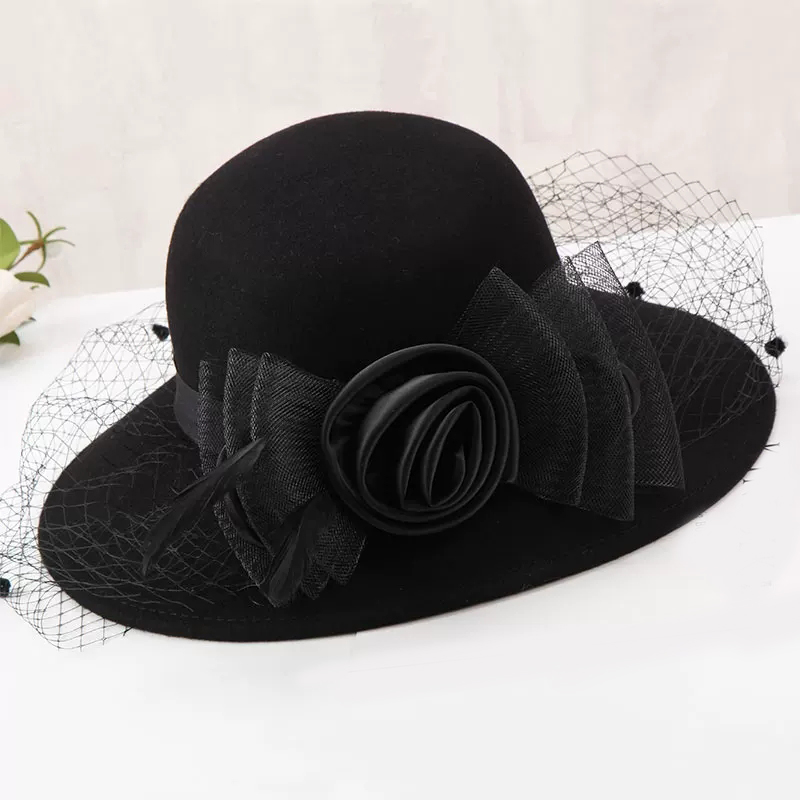 Zarif Kadın Yün Keçe Fedora Ge - Fedora Hat Wool incelemesi ve fiyatı