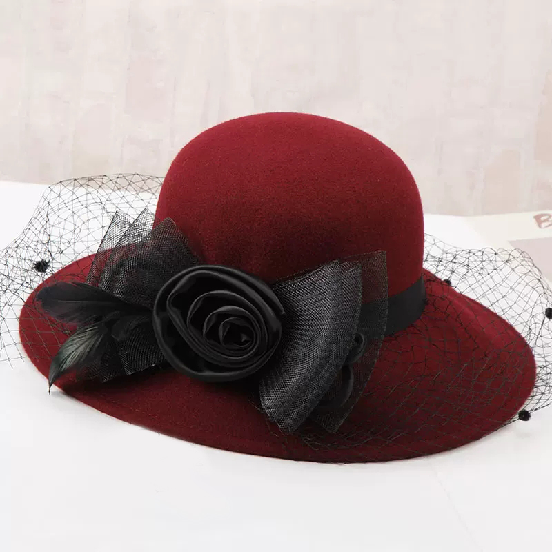 Zarif Kadın Yün Keçe Fedora Ge - Fedora Hat Wool incelemesi ve fiyatı